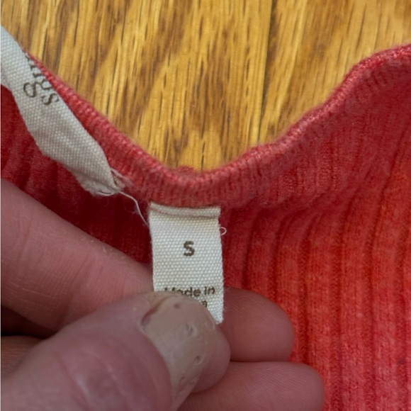 Soft Surroundings Red Ribbed Wrap Sweater Women’s Size Small - Picture 9 of 13